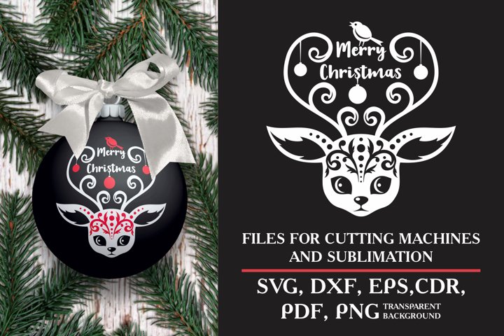 Download Merry Christmas Svg Design With Beautiful Deer 934268 Cut Files Design Bundles Yellowimages Mockups