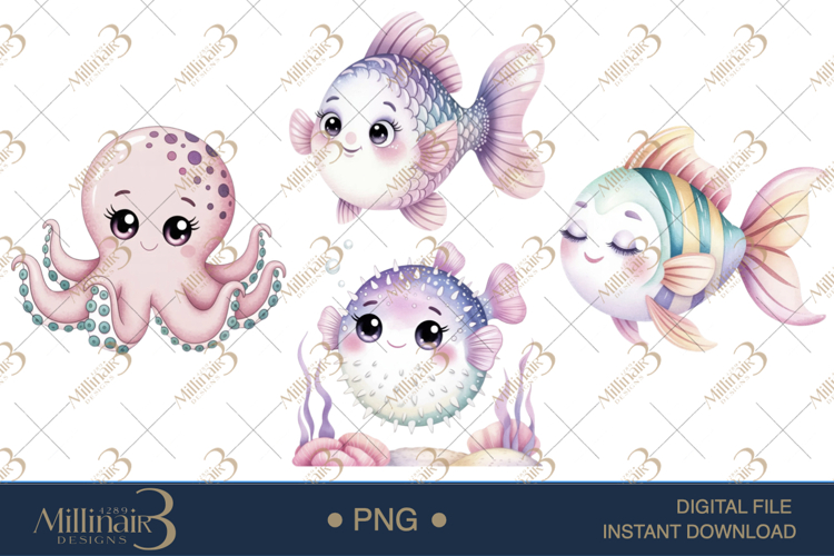 Ocean Animals Clipart Image 11