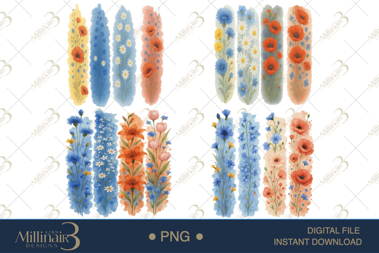 Wildflower Brushstroke Clipart