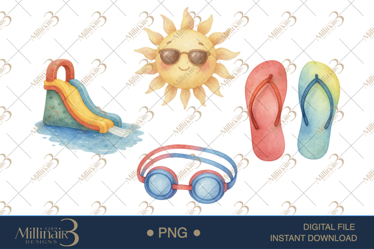 Pool Party Clipart Image 14