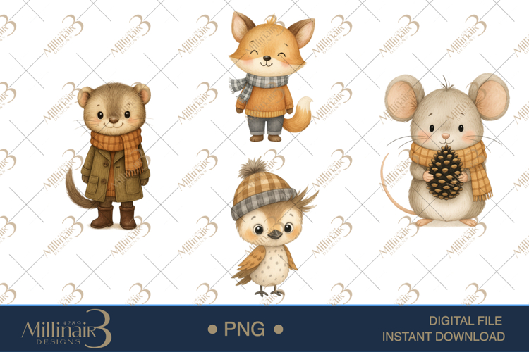Woodland Animals Clipart Image 11