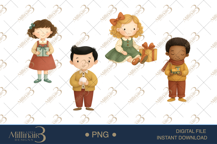 Vintage Christmas Holidays Clipart