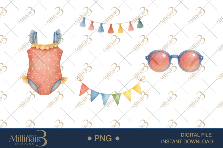 Pool Party Clipart Image 13