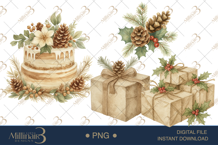 Christmas Watercolor Png Image 9
