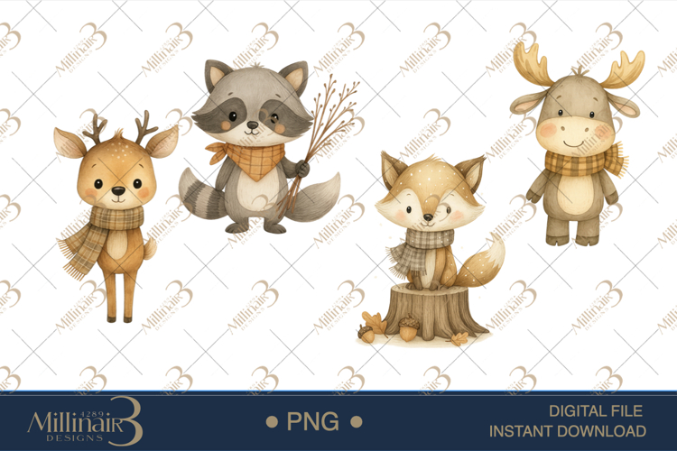 Woodland Animals Clipart Image 9
