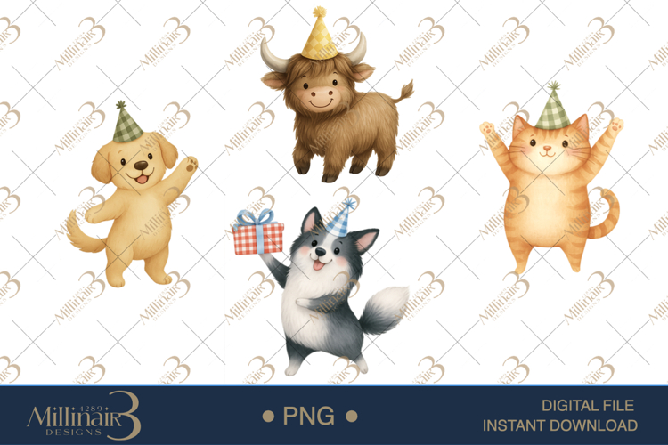 Birthday Animal SVG Image 8