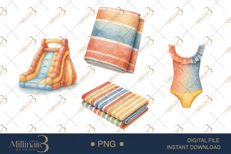 Pool Party Clipart Image 11