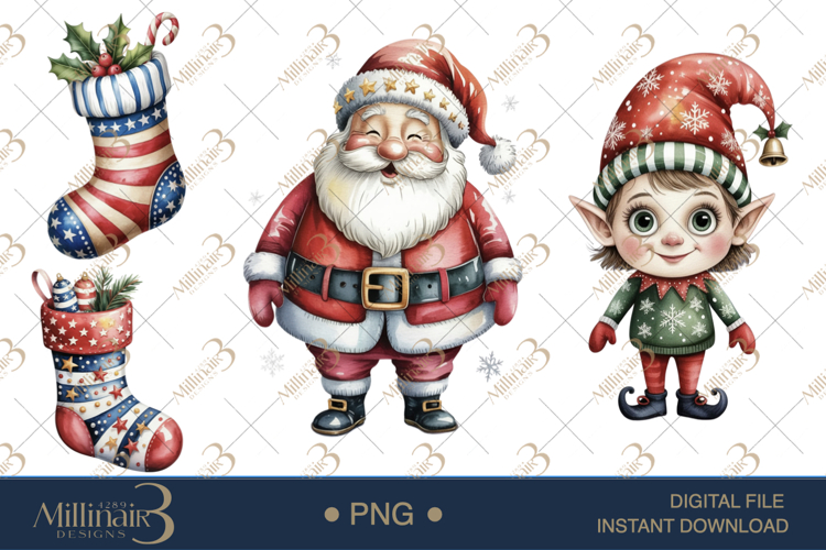 Christmas Watercolor Png Image 7