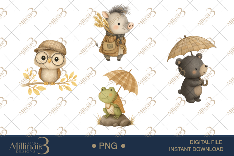 Woodland Animals Clipart Image 7