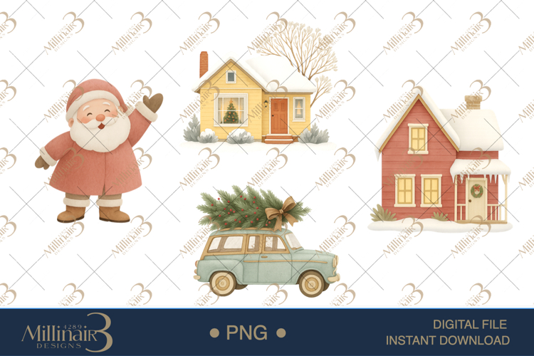 Vintage Christmas Clipart Image 17