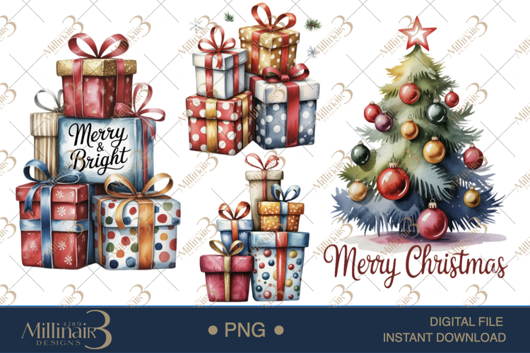 Christmas Watercolor Png Image 6