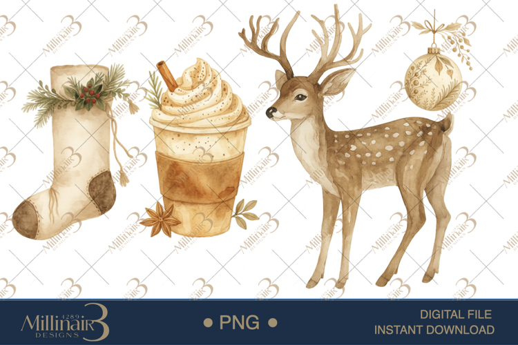 Christmas Watercolor Png Image 5