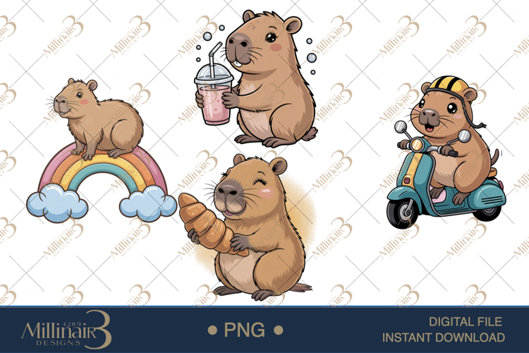 Cute Capybara Clipart