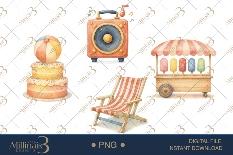 Pool Party Clipart Image 8