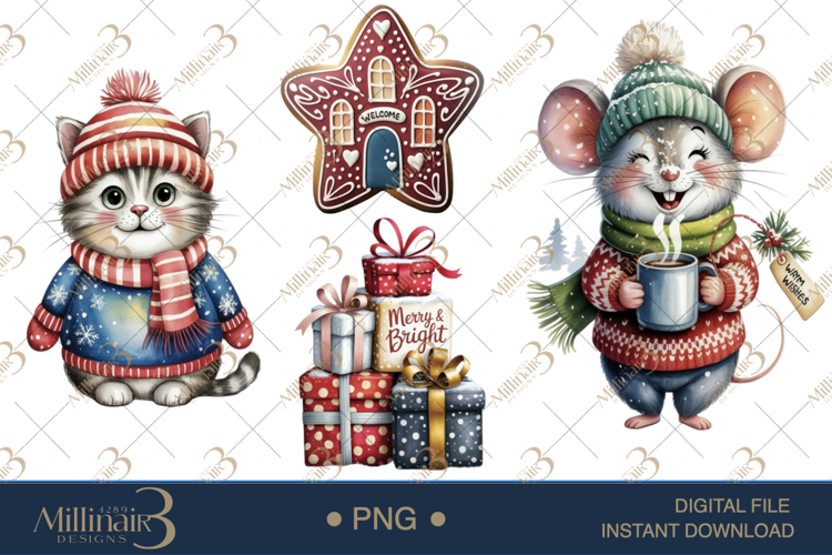 Christmas Watercolor Png Image 4