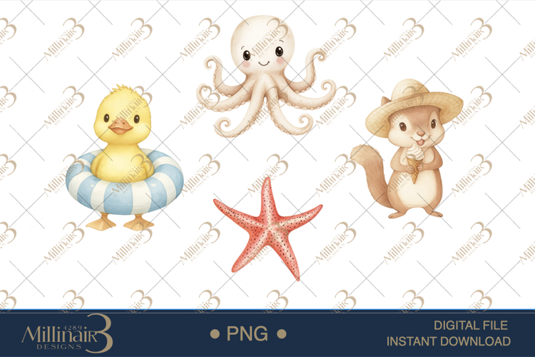 Ocean Animals Clipart Image 3