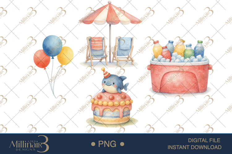 Pool Party Clipart Image 7