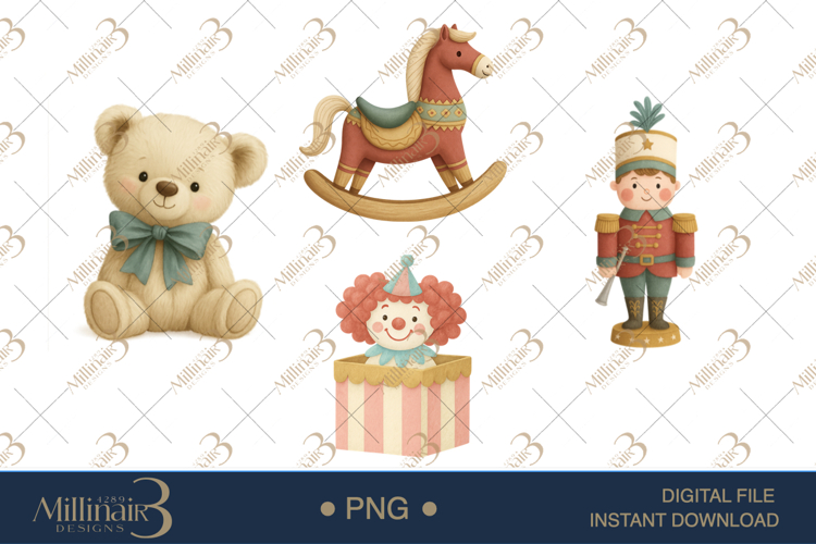 Vintage Christmas Clipart Image 14