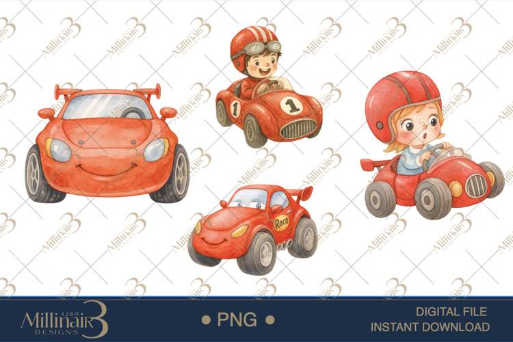 Red Car Clipart Image 11