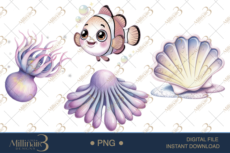 Ocean Animals Clipart Image 3