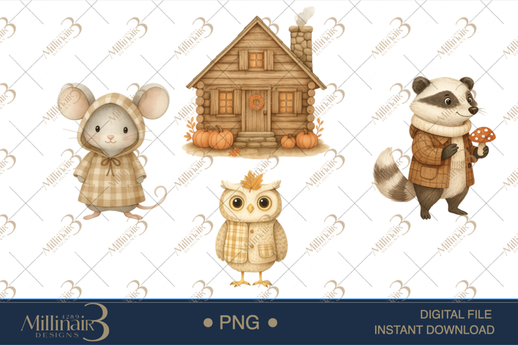 Woodland Animals Clipart Image 2