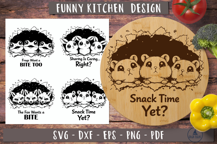 Funny Kitchen Humor SVG Laser engraving designs
