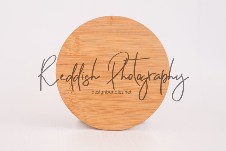 Round wood sign mockup JPG 300 dpi, flat lay mock up