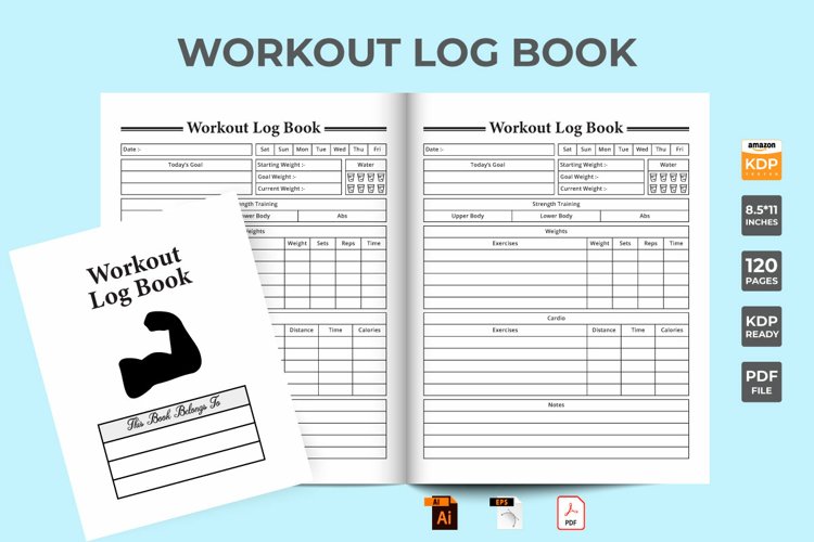 Workout Tracker KDP Interior Logbook