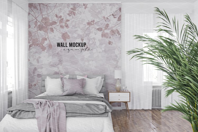 Wall mockup - Interior mockup - Wallpaper mockup example image 1