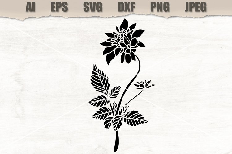 Stencil Flower SVG