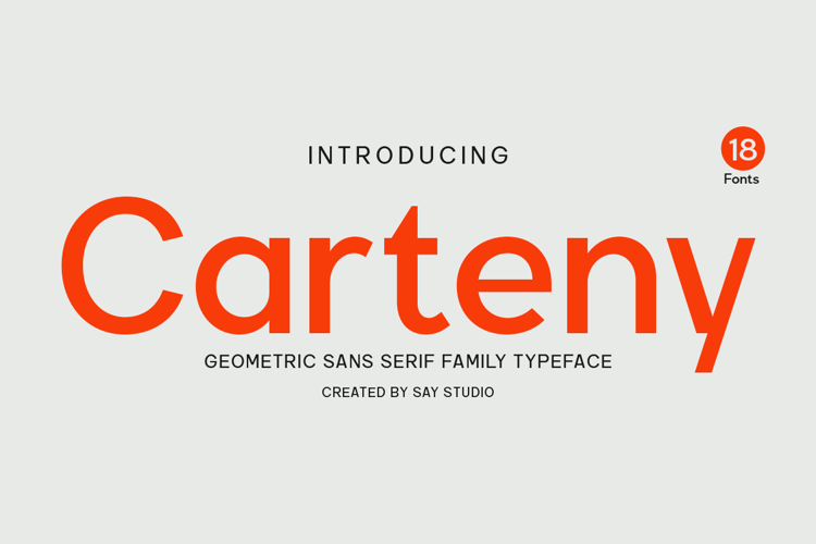 Carteny - Geometric Sans Family
