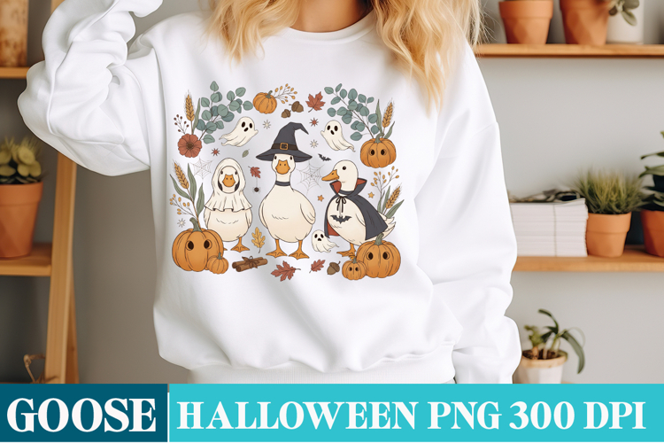 Halloween Goose t-Shirt Design,Halloween Sublimation Png