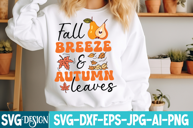 Fall breeze and autumn leaves svgs Image 8