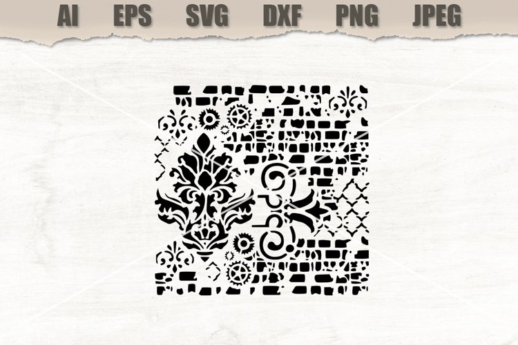 Stencil Background SVG example image 1