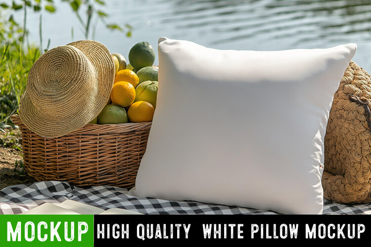 White Pillow Mockup,Mockup,Pillow Mockup Home Decor Designs example image 1