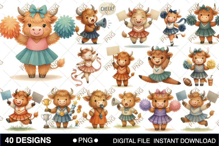 Highland Cow Clipart Image 16
