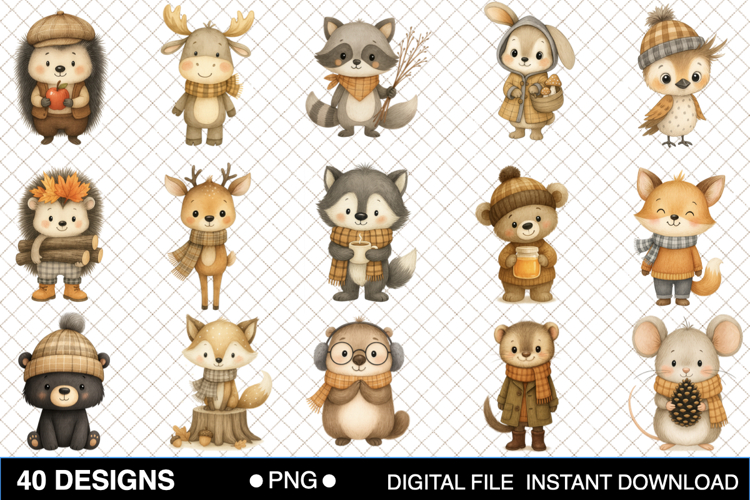 Woodland Animals Clipart Image 12