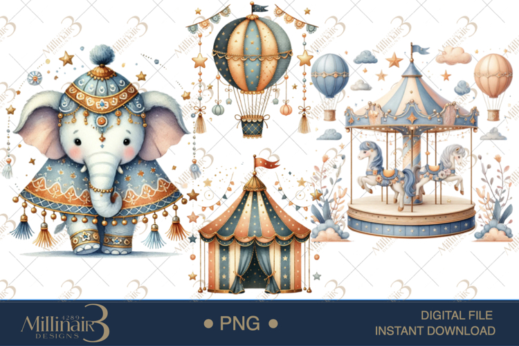 Vintage Circus and Carnival Clipart