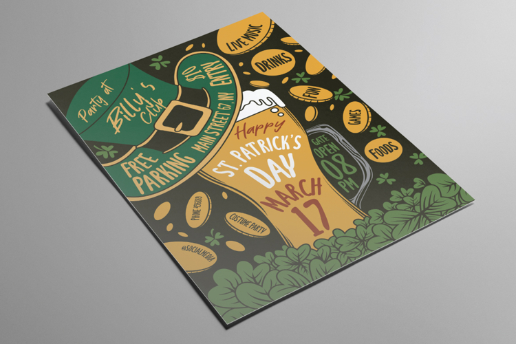 Saint Patricks Day Illustrated Flyer