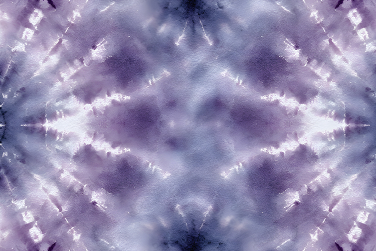 Purple Shibori Tie Dye Background - Symmetrical Texture