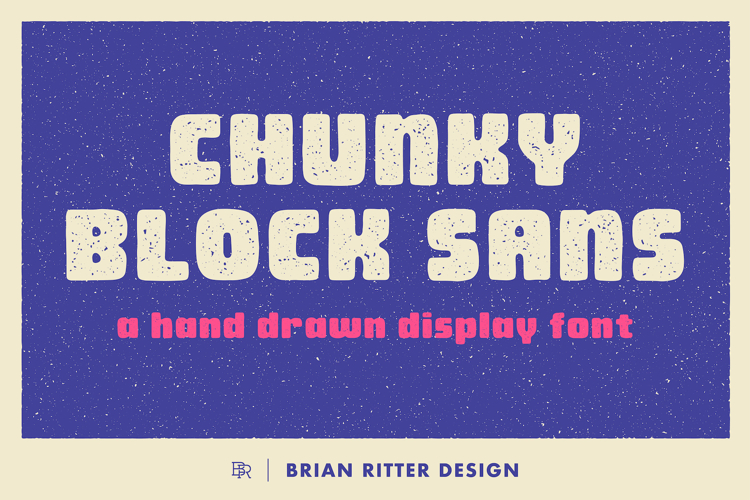 Chunky Block Sans Font