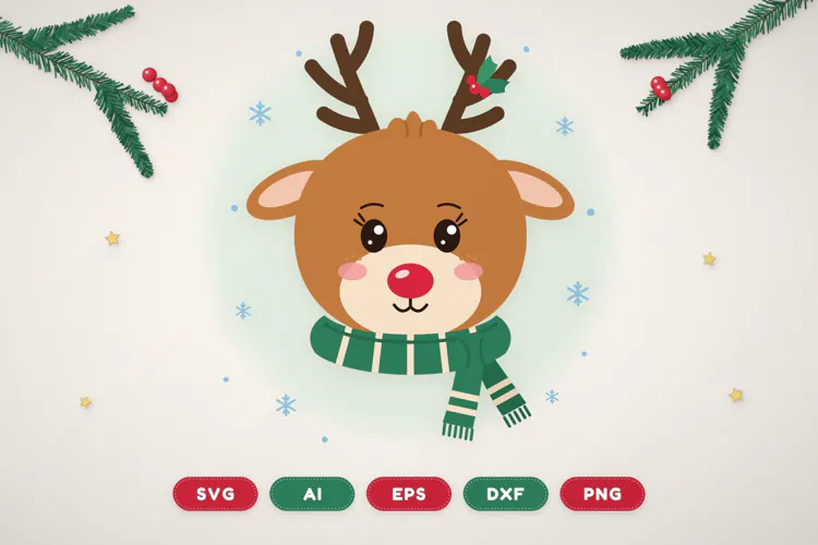 Christmas Reindeer SVG