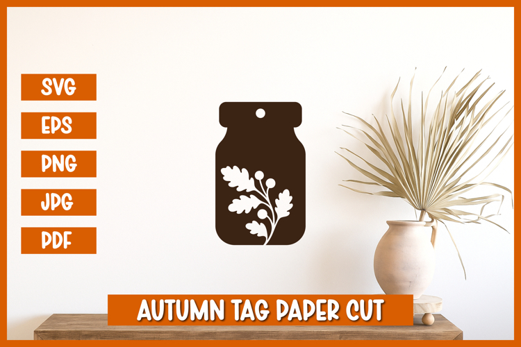 Autumn Gift Tag SVG,Autumn Tag SVG