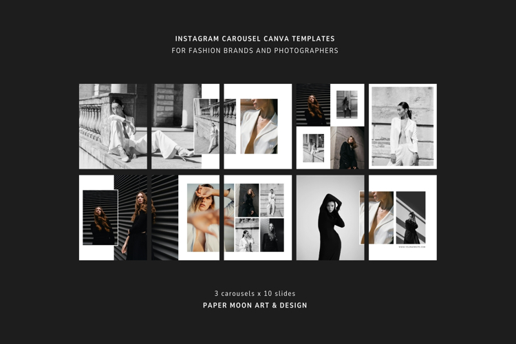 Instagram Carousel Canva Templates | Fashion Photography