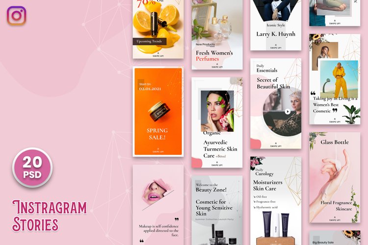 Beauty   Cosmetic Instagram Stories Template