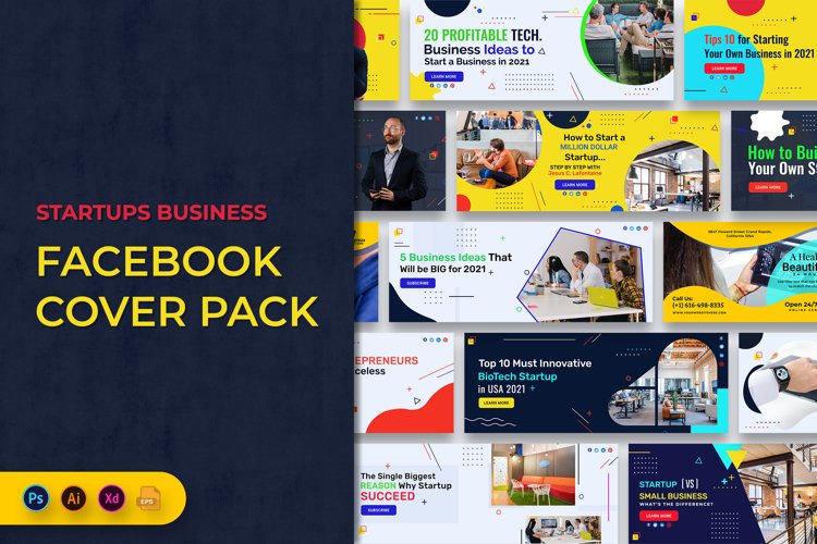 Startup Business Facebook Cover Banner Template