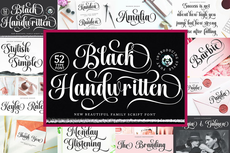 Black Handwritten - Family Scipt Font