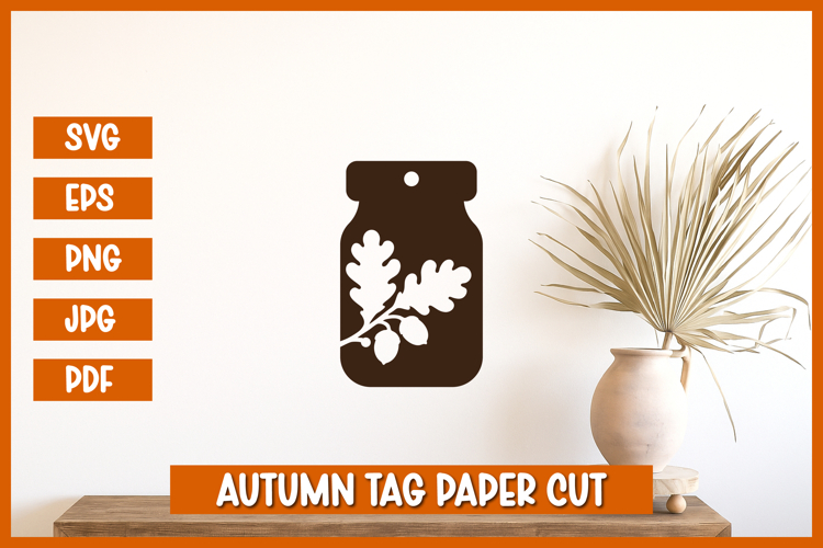 Autumn Gift Tag SVG,Autumn Tag SVG