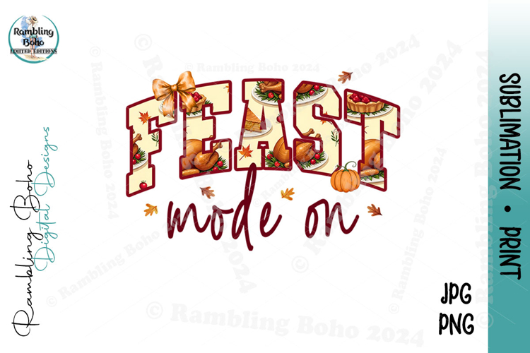 Feast Mode On Thanksgiving Arch Fall Leaves example image 1