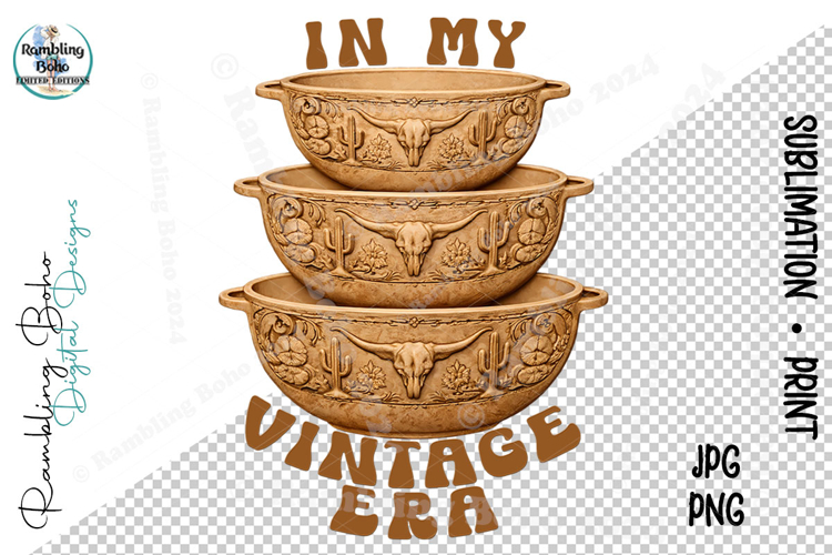 In My Vintage Era Western Pyrex Bowl Stack